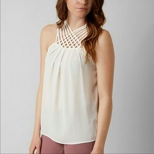 Boutique Tank, Never worn. Off white. Super cute.
